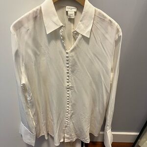 Club Monaco Silk Women’s White Shirt